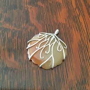 Stone & Silver Slide for Necklace